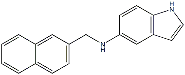 N-(naphthalen-2-ylmethyl)-1H-indol-5-amine 结构式