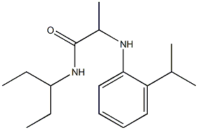 N-(pentan-3-yl)-2-{[2-(propan-2-yl)phenyl]amino}propanamide