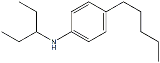 N-(pentan-3-yl)-4-pentylaniline Structure