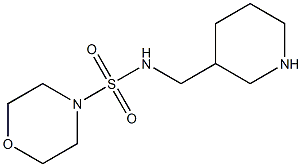 N-(piperidin-3-ylmethyl)morpholine-4-sulfonamide Structure