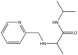 N-(propan-2-yl)-2-[(pyridin-2-ylmethyl)amino]propanamide,,结构式