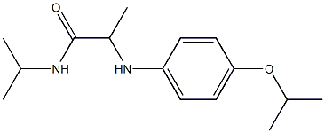 N-(propan-2-yl)-2-{[4-(propan-2-yloxy)phenyl]amino}propanamide,,结构式