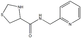 N-(pyridin-2-ylmethyl)-1,3-thiazolidine-4-carboxamide,,结构式