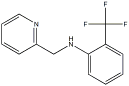 N-(pyridin-2-ylmethyl)-2-(trifluoromethyl)aniline,,结构式