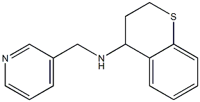 N-(pyridin-3-ylmethyl)-3,4-dihydro-2H-1-benzothiopyran-4-amine 化学構造式