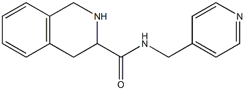 N-(pyridin-4-ylmethyl)-1,2,3,4-tetrahydroisoquinoline-3-carboxamide 化学構造式