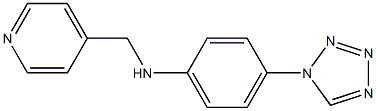 N-(pyridin-4-ylmethyl)-4-(1H-1,2,3,4-tetrazol-1-yl)aniline Struktur