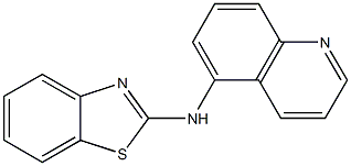 N-(quinolin-5-yl)-1,3-benzothiazol-2-amine Structure