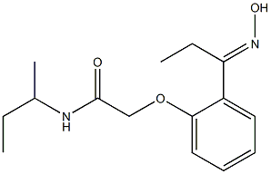 N-(sec-butyl)-2-{2-[(1E)-N-hydroxypropanimidoyl]phenoxy}acetamide|