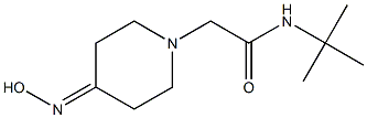 N-(tert-butyl)-2-[4-(hydroxyimino)piperidin-1-yl]acetamide Structure