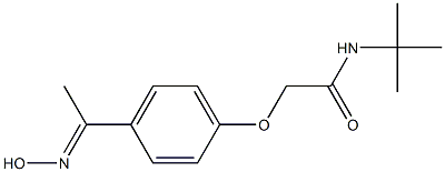 N-(tert-butyl)-2-{4-[(1E)-N-hydroxyethanimidoyl]phenoxy}acetamide