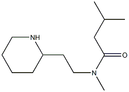 N,3-dimethyl-N-[2-(piperidin-2-yl)ethyl]butanamide Struktur