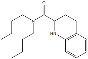 N,N-dibutyl-1,2,3,4-tetrahydroquinoline-2-carboxamide 化学構造式