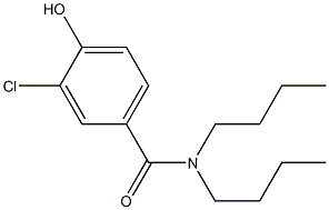 N,N-dibutyl-3-chloro-4-hydroxybenzamide Struktur