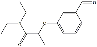 N,N-diethyl-2-(3-formylphenoxy)propanamide Structure