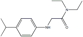 N,N-diethyl-2-{[4-(propan-2-yl)phenyl]amino}acetamide Structure