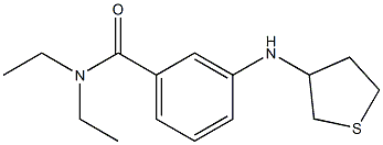 N,N-diethyl-3-(thiolan-3-ylamino)benzamide 结构式