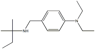 N,N-diethyl-4-{[(2-methylbutan-2-yl)amino]methyl}aniline Struktur