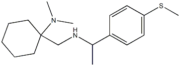 N,N-dimethyl-1-[({1-[4-(methylsulfanyl)phenyl]ethyl}amino)methyl]cyclohexan-1-amine 结构式