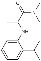 N,N-dimethyl-2-{[2-(propan-2-yl)phenyl]amino}propanamide Structure