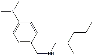 N,N-dimethyl-4-{[(2-methylpentyl)amino]methyl}aniline 化学構造式