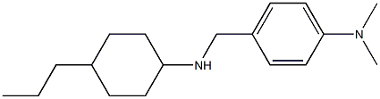 N,N-dimethyl-4-{[(4-propylcyclohexyl)amino]methyl}aniline Struktur