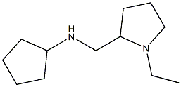 N-[(1-ethylpyrrolidin-2-yl)methyl]cyclopentanamine Structure