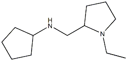 N-[(1-ethylpyrrolidin-2-yl)methyl]cyclopentanamine,,结构式