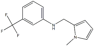 N-[(1-methyl-1H-pyrrol-2-yl)methyl]-3-(trifluoromethyl)aniline,,结构式