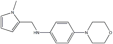 N-[(1-methyl-1H-pyrrol-2-yl)methyl]-4-(morpholin-4-yl)aniline,,结构式
