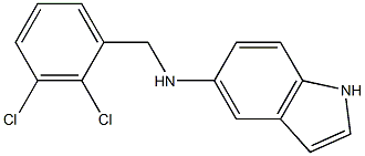 N-[(2,3-dichlorophenyl)methyl]-1H-indol-5-amine Structure