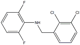 N-[(2,3-dichlorophenyl)methyl]-2,6-difluoroaniline 化学構造式