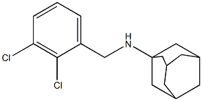 N-[(2,3-dichlorophenyl)methyl]adamantan-1-amine,,结构式