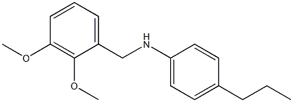 N-[(2,3-dimethoxyphenyl)methyl]-4-propylaniline Struktur