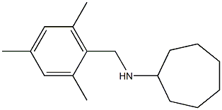 N-[(2,4,6-trimethylphenyl)methyl]cycloheptanamine 结构式