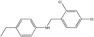 N-[(2,4-dichlorophenyl)methyl]-4-ethylaniline 结构式