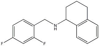 N-[(2,4-difluorophenyl)methyl]-1,2,3,4-tetrahydronaphthalen-1-amine Structure