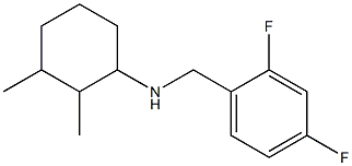 N-[(2,4-difluorophenyl)methyl]-2,3-dimethylcyclohexan-1-amine Structure