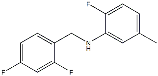 N-[(2,4-difluorophenyl)methyl]-2-fluoro-5-methylaniline Structure