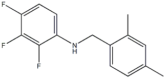 N-[(2,4-dimethylphenyl)methyl]-2,3,4-trifluoroaniline Struktur