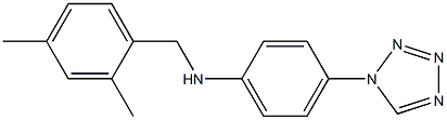 N-[(2,4-dimethylphenyl)methyl]-4-(1H-1,2,3,4-tetrazol-1-yl)aniline Structure