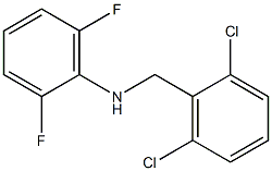 N-[(2,6-dichlorophenyl)methyl]-2,6-difluoroaniline Structure