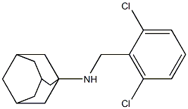 N-[(2,6-dichlorophenyl)methyl]adamantan-1-amine,,结构式