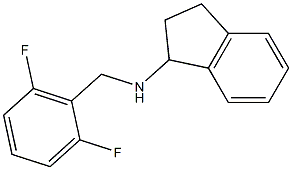 N-[(2,6-difluorophenyl)methyl]-2,3-dihydro-1H-inden-1-amine,,结构式