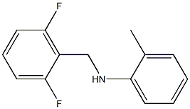 N-[(2,6-difluorophenyl)methyl]-2-methylaniline,,结构式