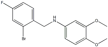 N-[(2-bromo-4-fluorophenyl)methyl]-3,4-dimethoxyaniline