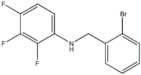 N-[(2-bromophenyl)methyl]-2,3,4-trifluoroaniline Struktur