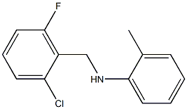 N-[(2-chloro-6-fluorophenyl)methyl]-2-methylaniline 结构式