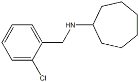 N-[(2-chlorophenyl)methyl]cycloheptanamine 结构式