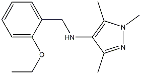 N-[(2-ethoxyphenyl)methyl]-1,3,5-trimethyl-1H-pyrazol-4-amine,,结构式